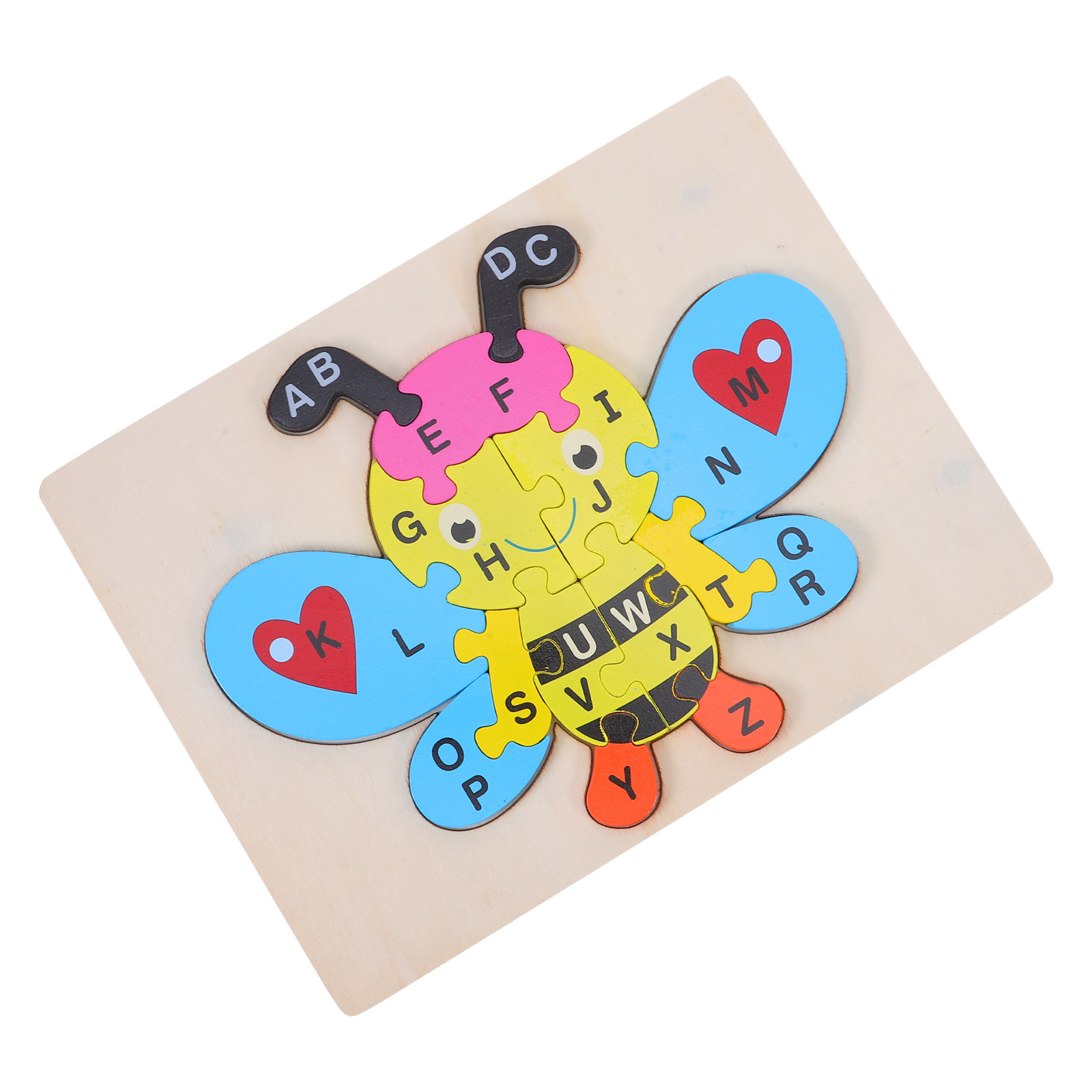 1Set Wooden Abc Puzzle Bee Sha - đánh giá và giá Abc Kids Early Education