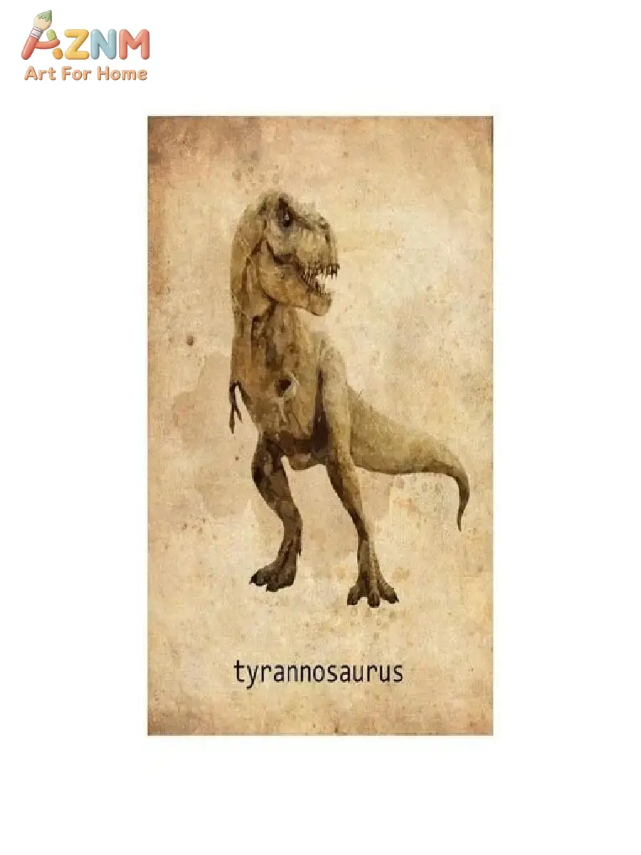 AZNM Vintage Dinosaur Canvas W - đánh giá và giá Kids Education Name
